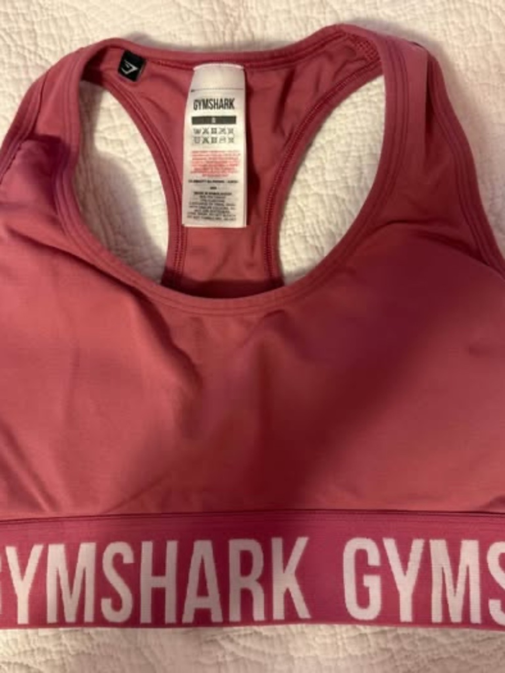 Like new, Gymshark sports bra, size small
